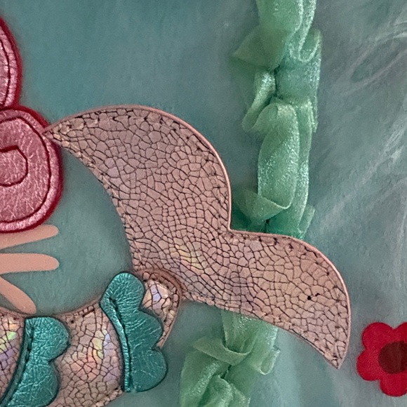 Oilily Blue and Pink Mermaid Kids suitcase - Picture 3 of 13